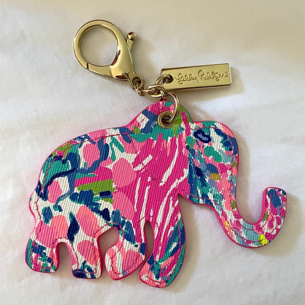 Lilly Pulitzer Elephant Key Chain